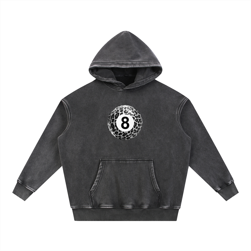 Snow Wash Fleece Oversize Hoodie