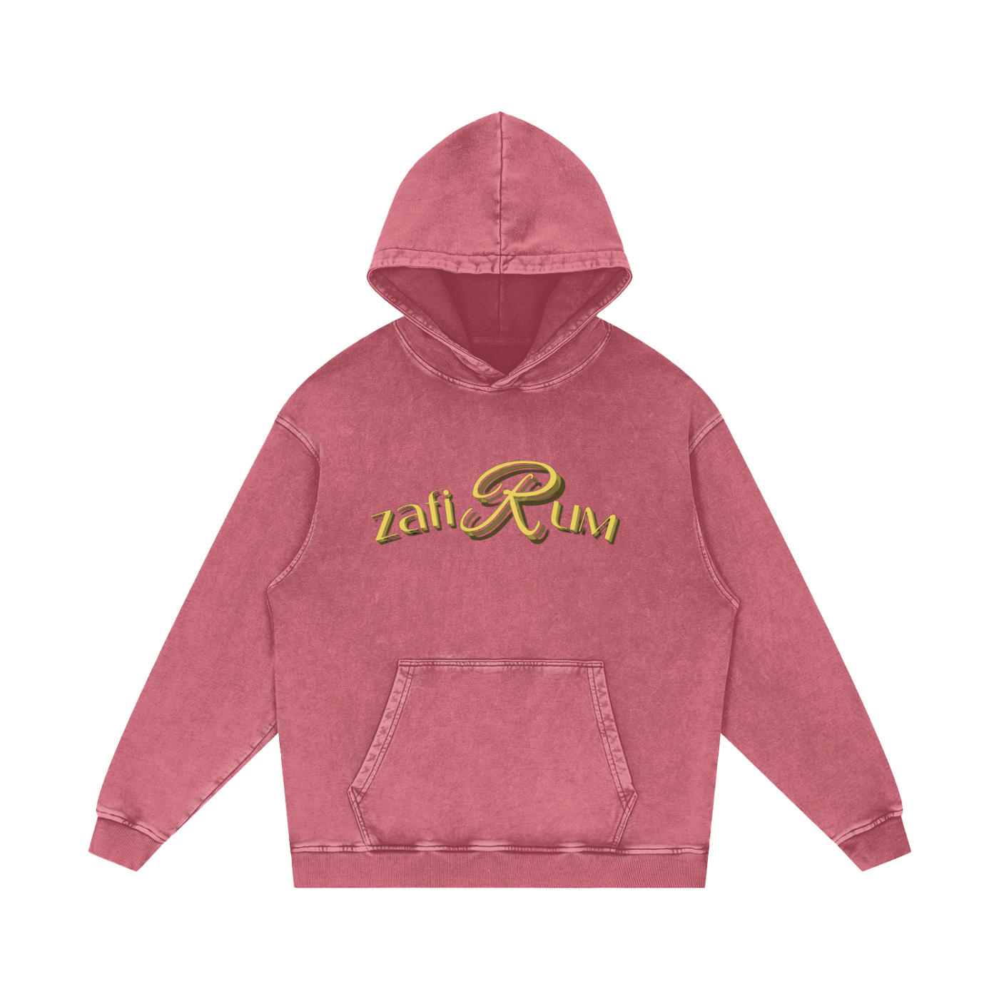 Snow Washed Loose Cotton Hoodie